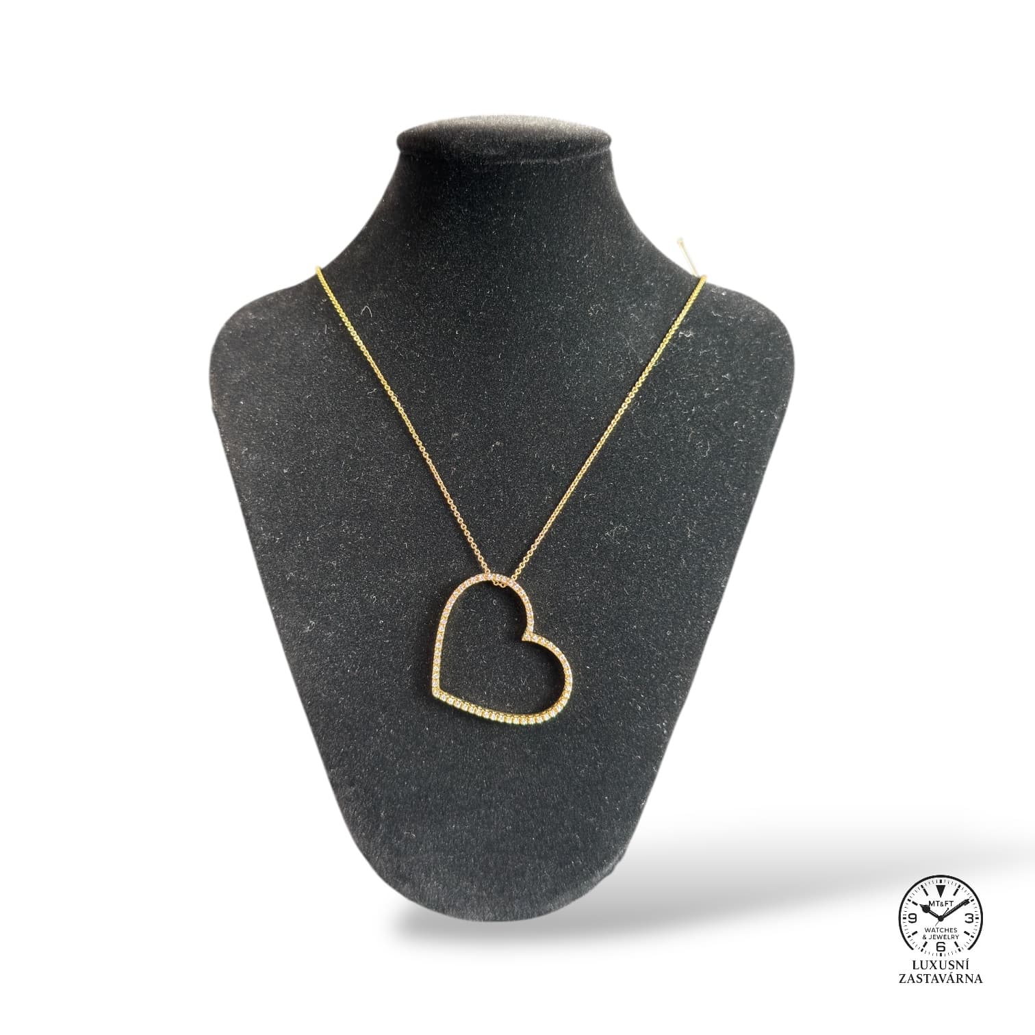 Náhrdelník Srdce s Brilianty - view 1