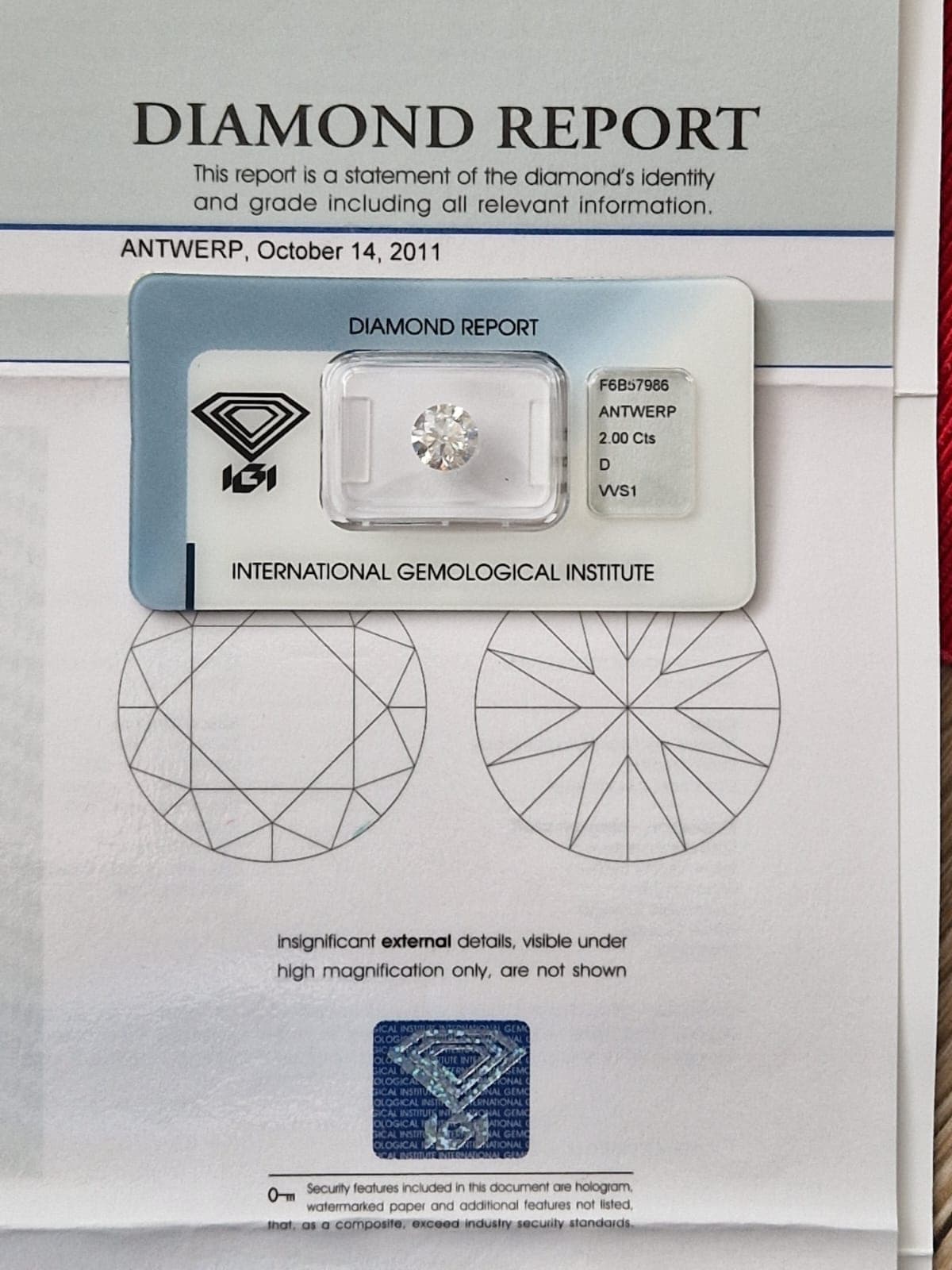 Přírodní diamant o váze 2,00ct - view 1