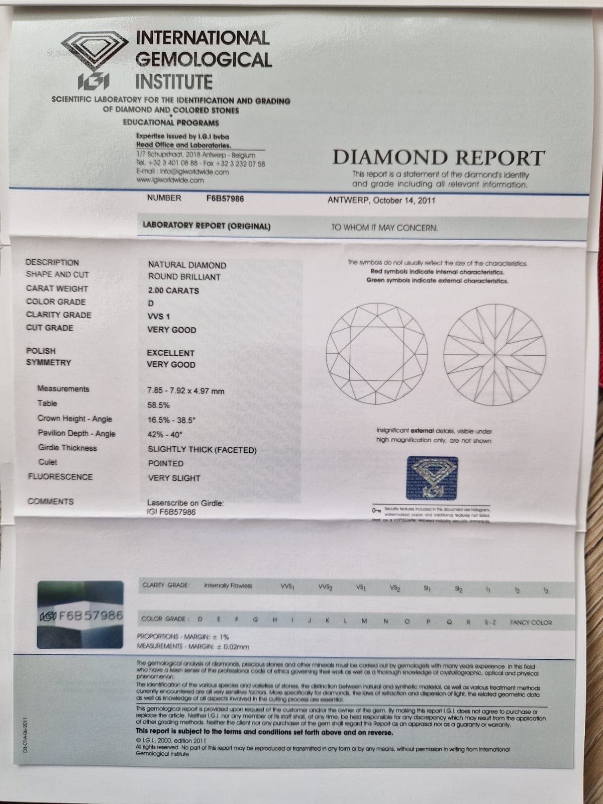 Přírodní diamant o váze 2,00ct thumbnail 2