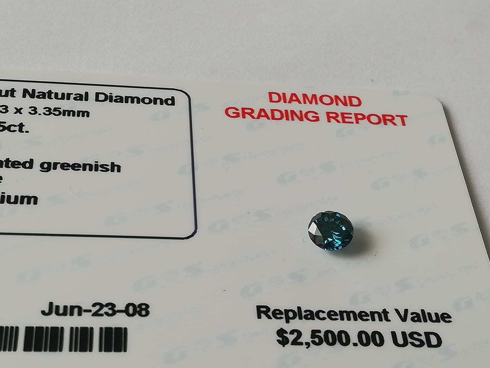 Přírodní diamant o váze 0,65ct thumbnail 2