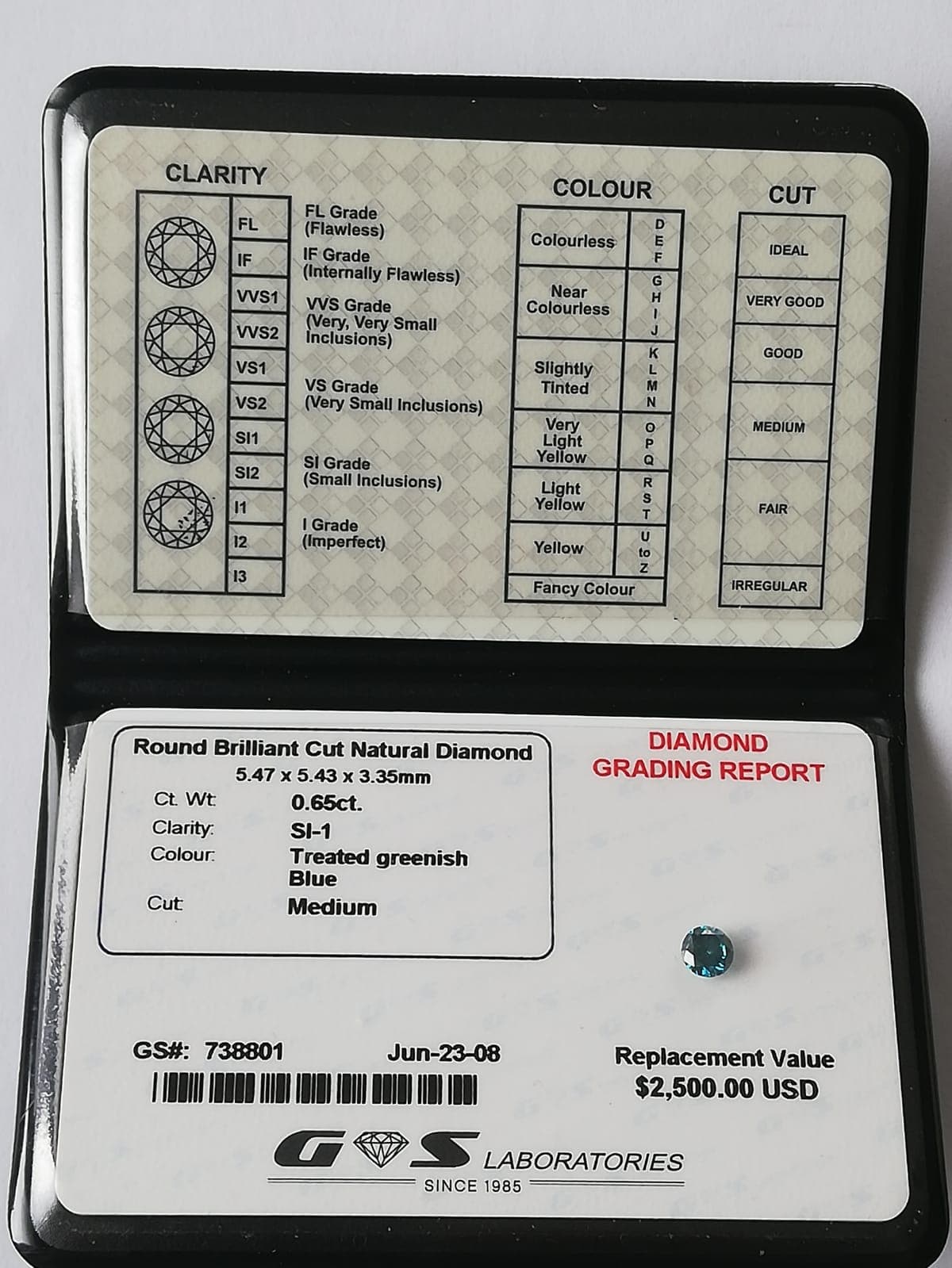 Přírodní diamant o váze 0,65ct thumbnail 4